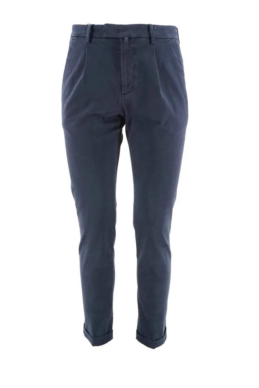 Slim Fit Bridle Trousers / Blue