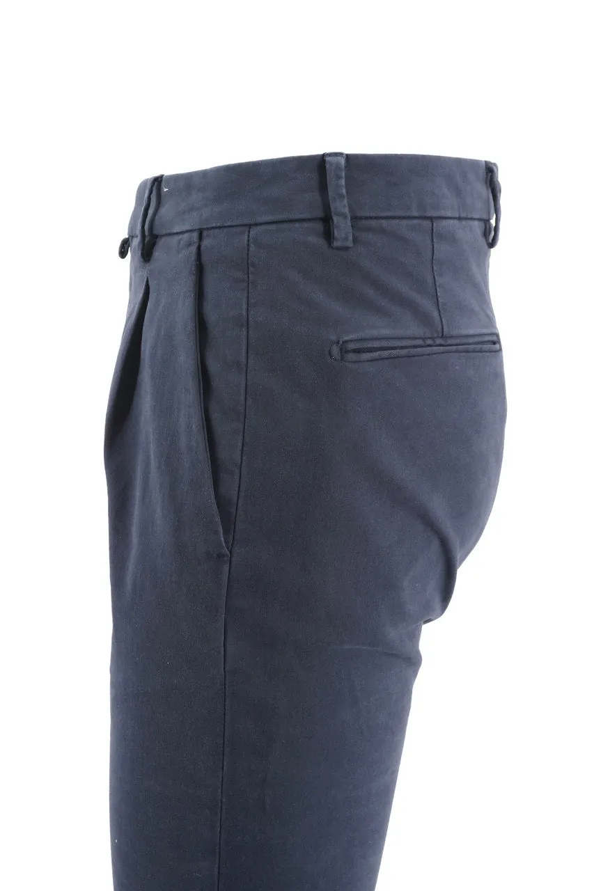 Slim Fit Bridle Trousers / Blue