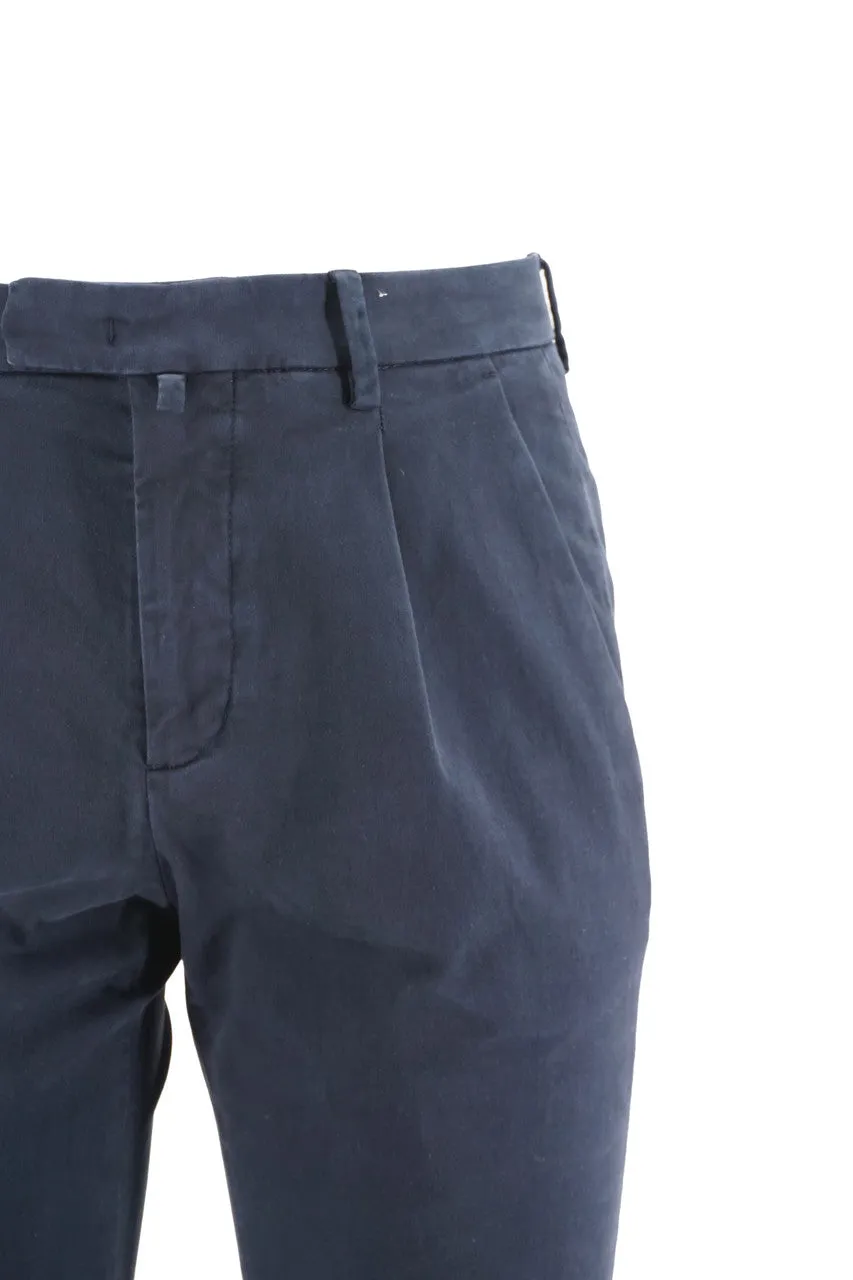 Slim Fit Bridle Trousers / Blue