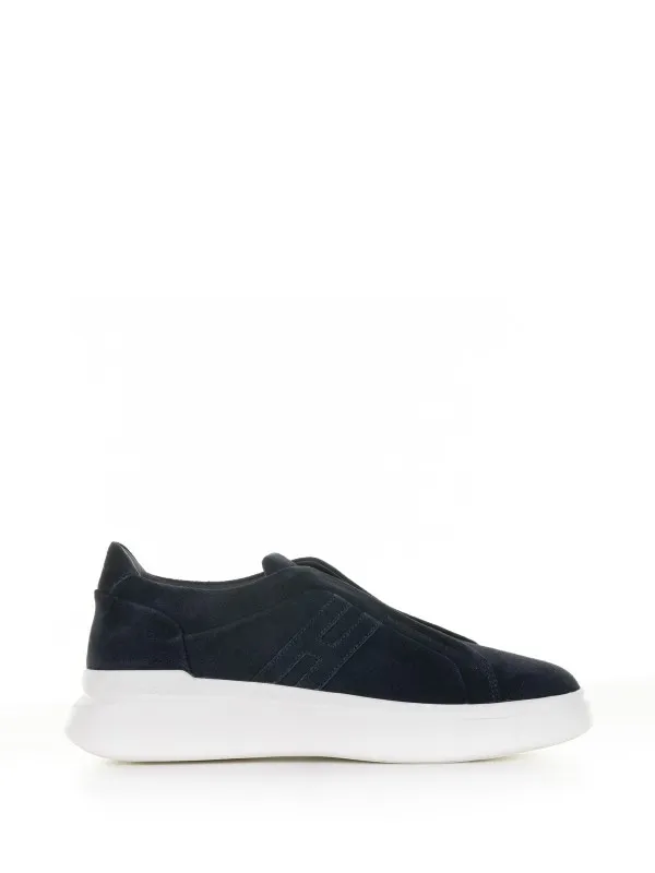 Slip-On H580 blue in suede