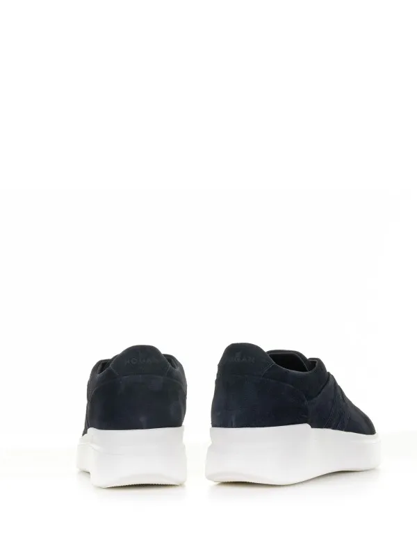 Slip-On H580 blue in suede