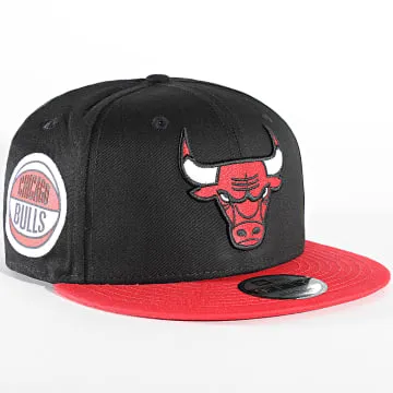 Snapback Cap 9Fifty Contrast Side Patch Chicago Bulls Nero Rosso