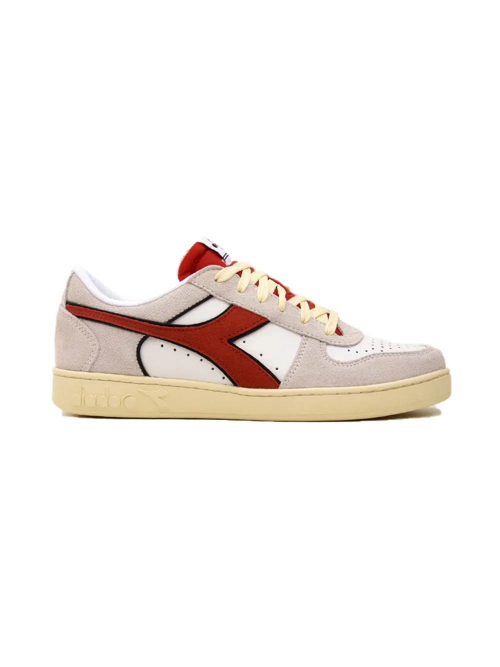 Sneakers Uomo Low Suede Leather Bianco