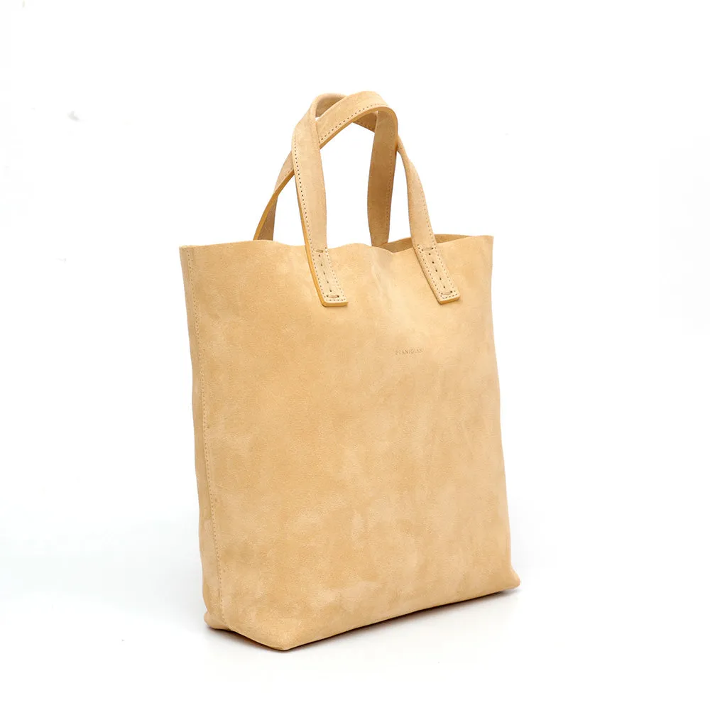 Soft Piccola 2.4 in Pelle Scamosciata Beige