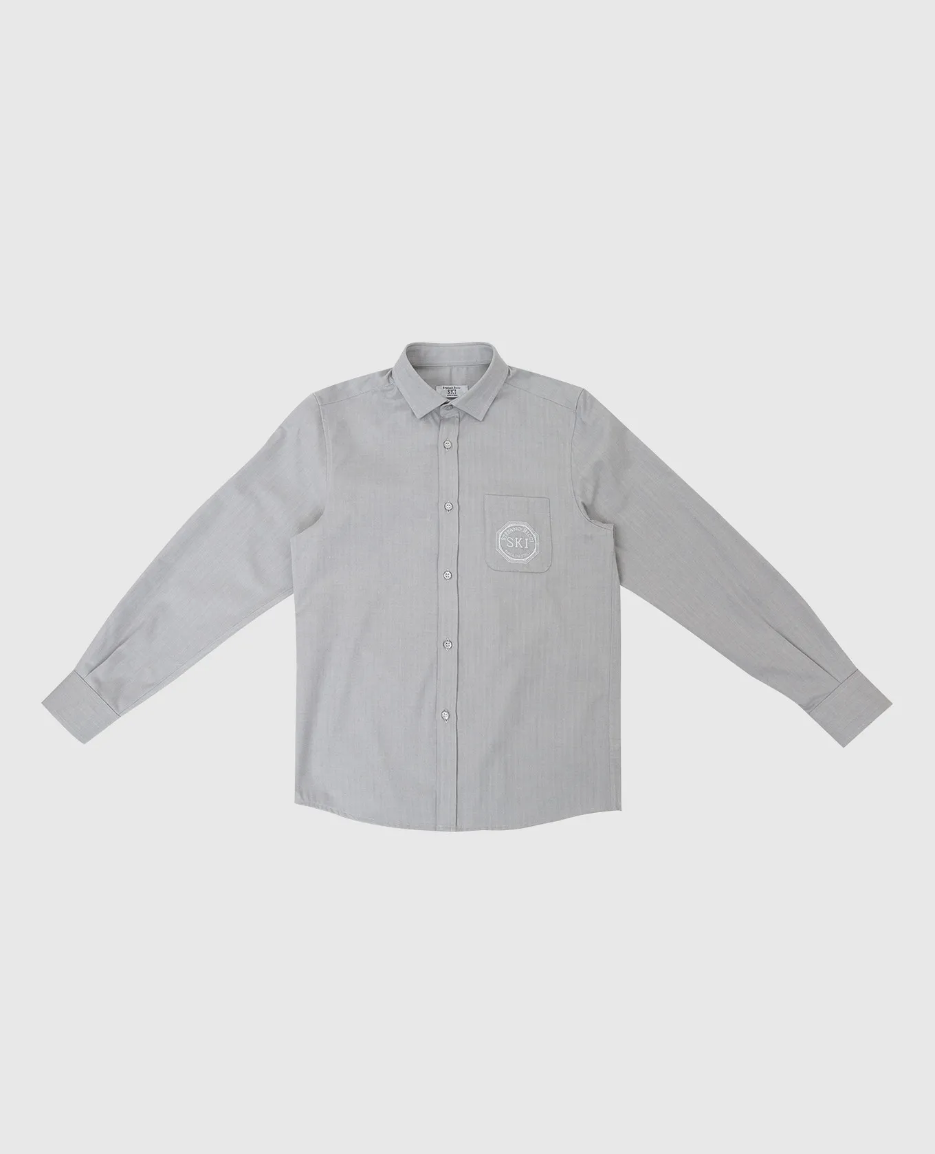 Stefano Ricci Maglietta grigio chiaro per bambini con ricami YAC6S00030L824