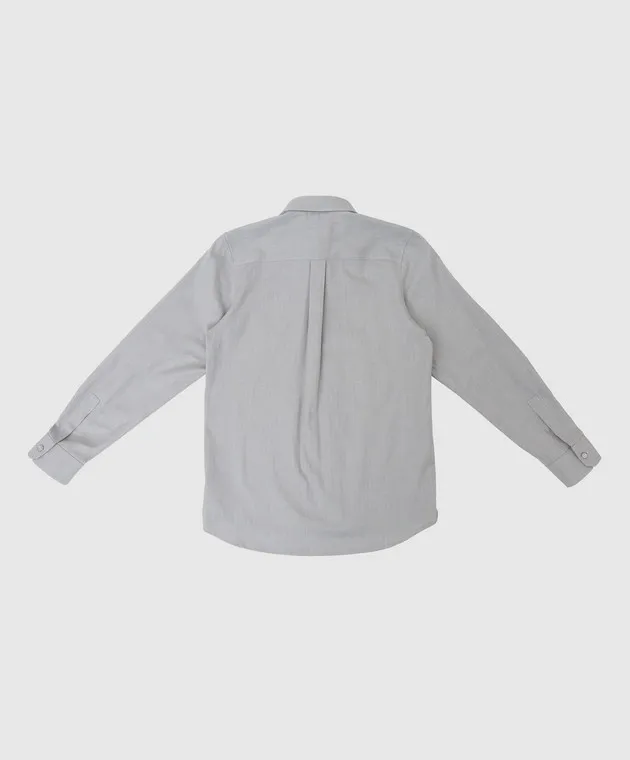 Stefano Ricci Maglietta grigio chiaro per bambini con ricami YAC6S00030L824