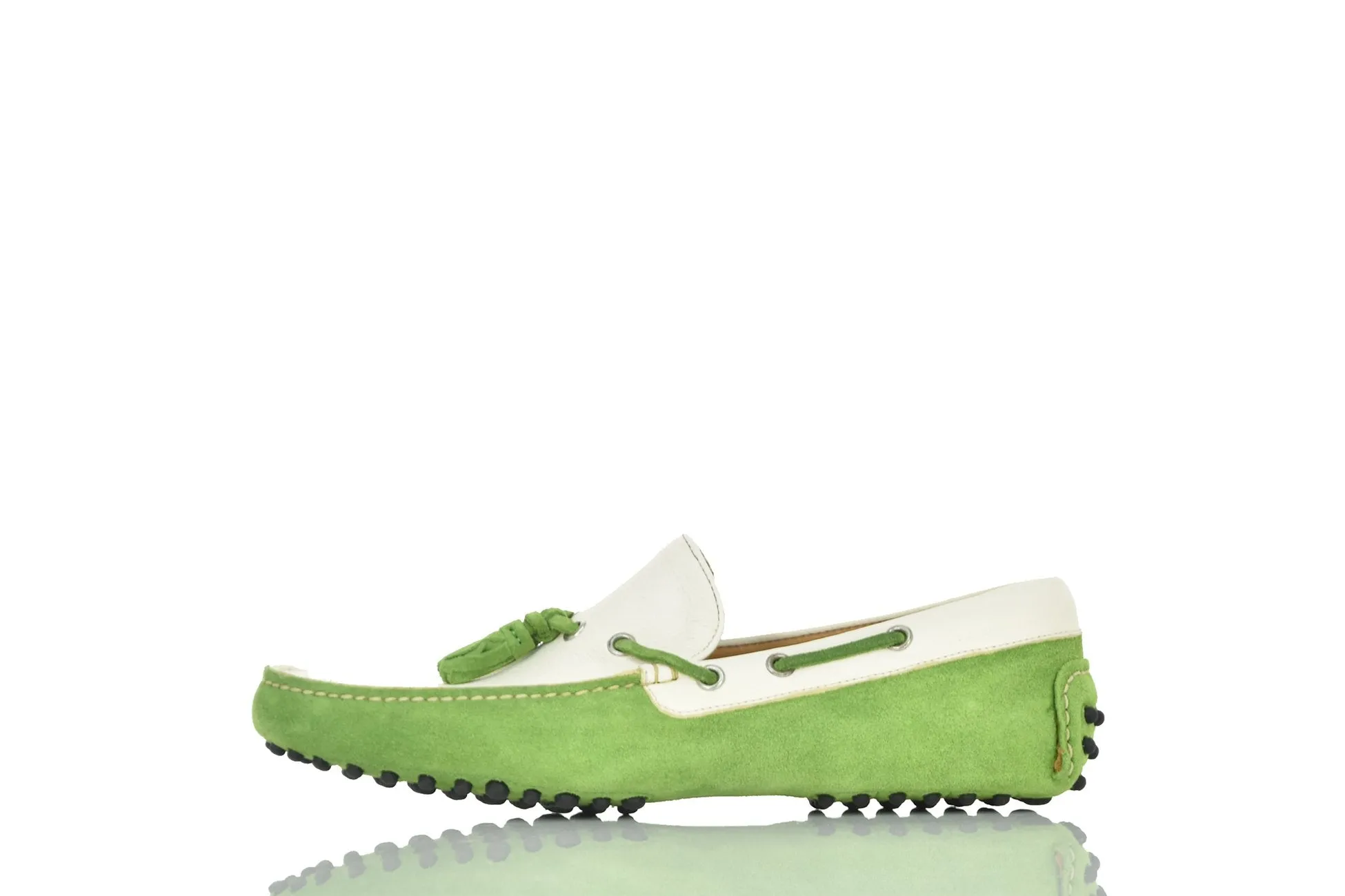 Sutor Mantellassi Mocassino Verde e Bianco Uomo Mod.SM679W0