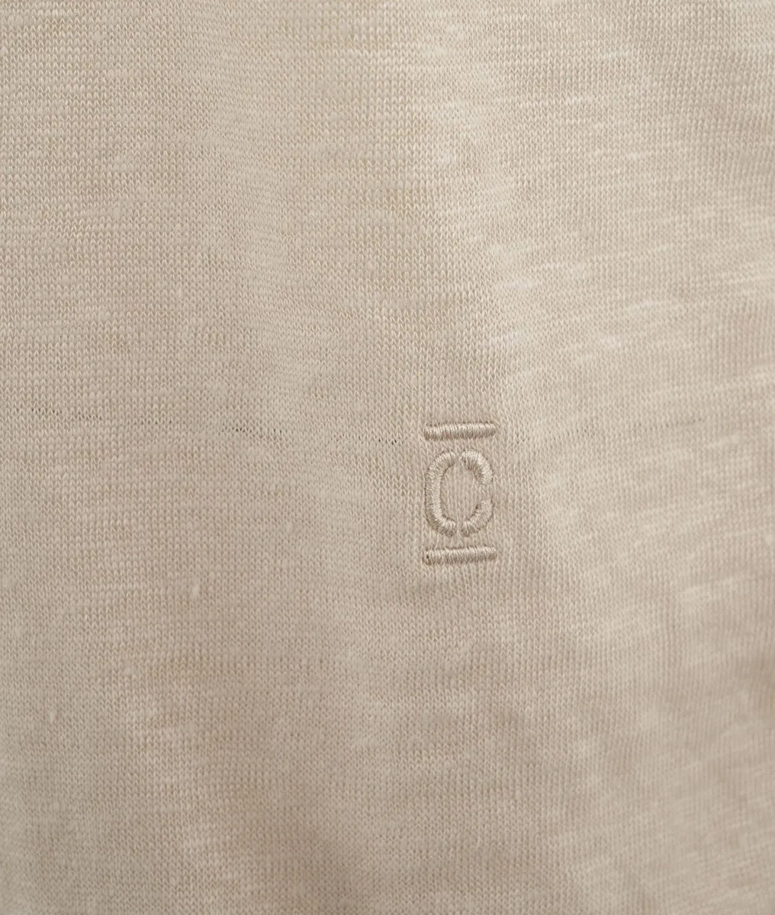 T-Shirt di lino crea crema