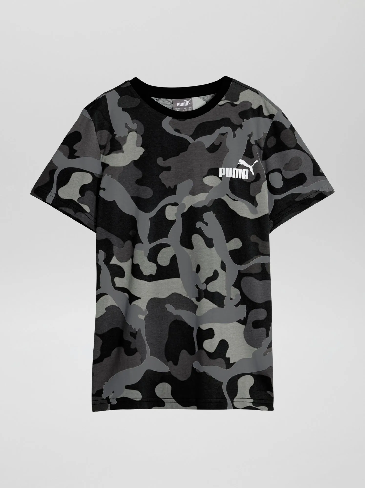 T-shirt 'Puma' scollo tondo - NERO