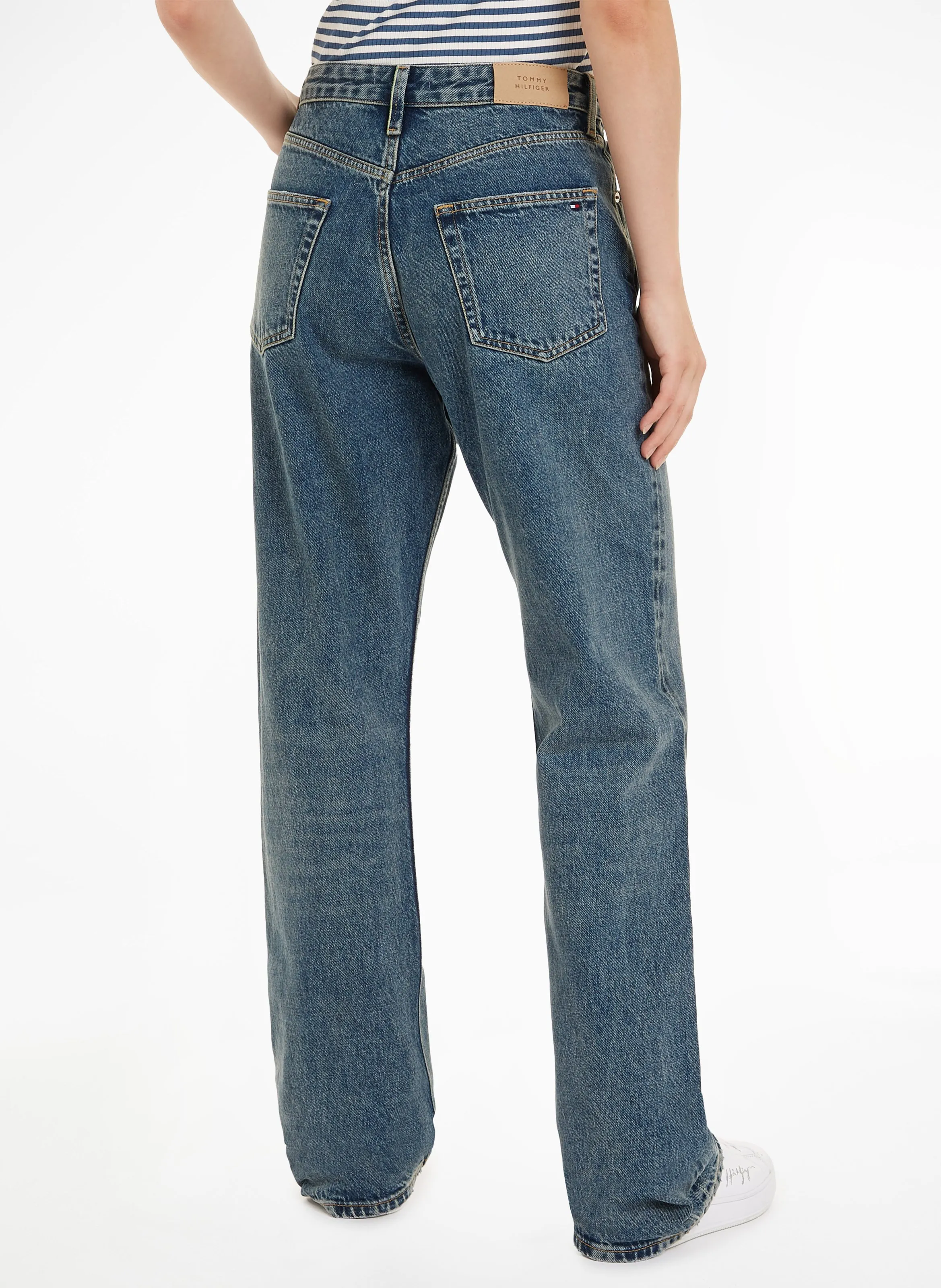  TOMMY HILFIGER   Jeans dritti casual in cotone riciclato | Blu
