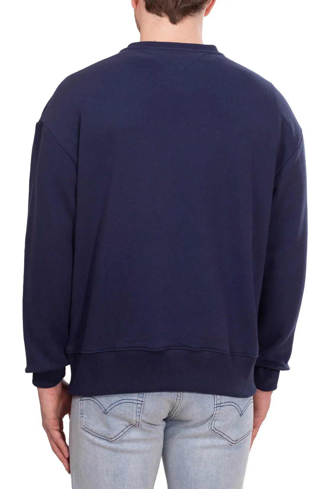 TOMMY JEANS Felpa uomo girocollo con logo