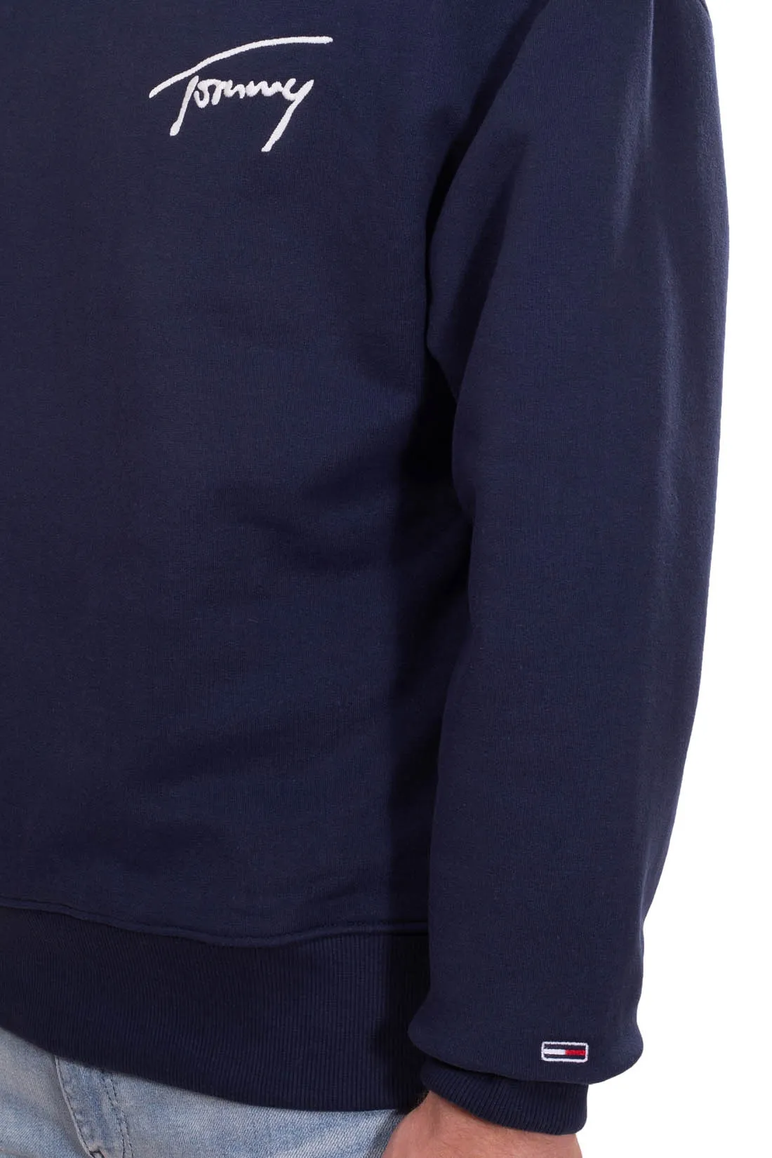 TOMMY JEANS Felpa uomo girocollo con logo
