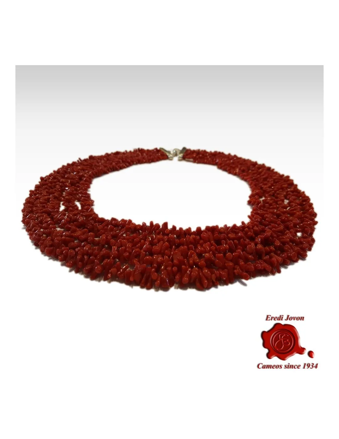 Torchon Corallo Rosso Argento