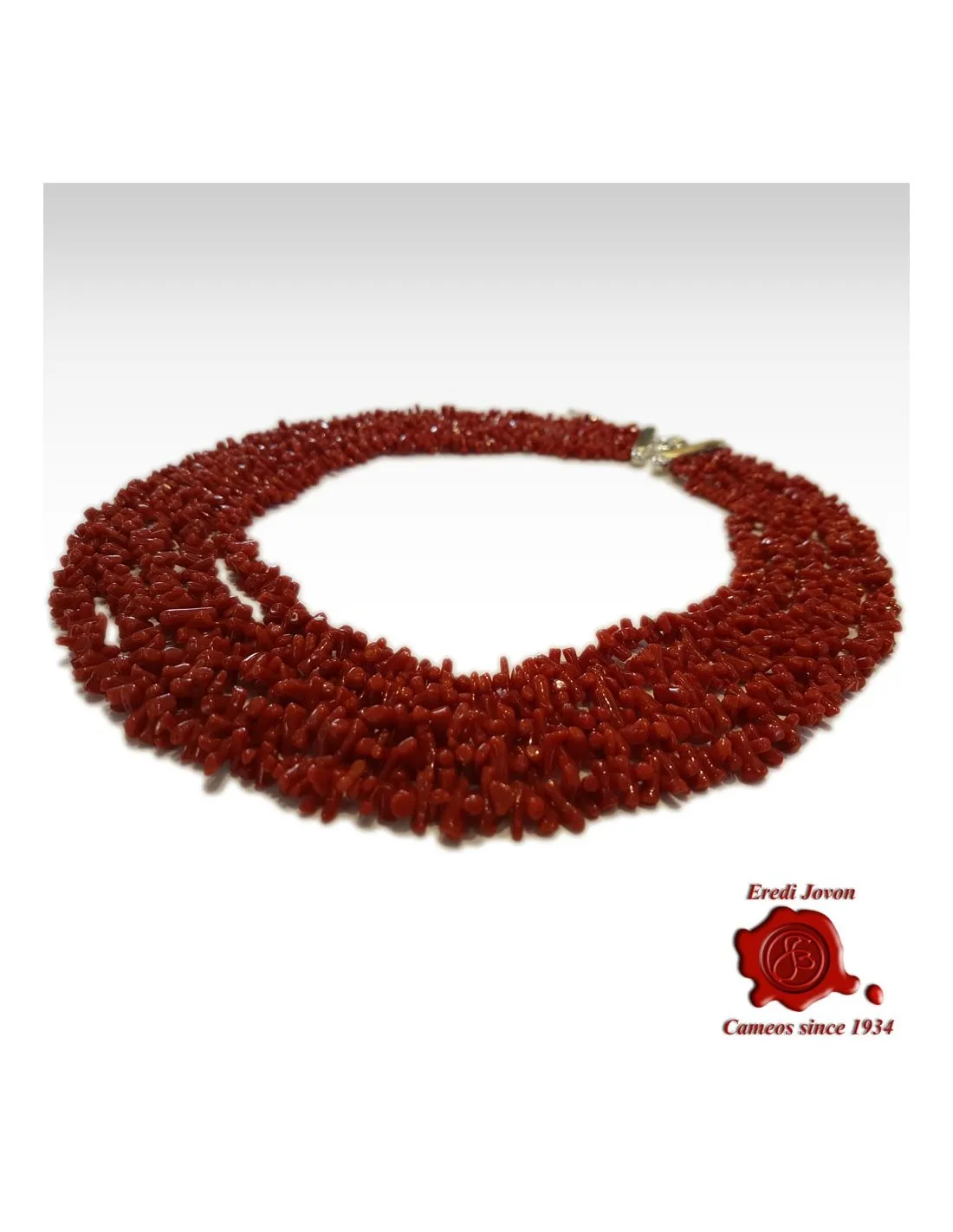 Torchon Corallo Rosso Argento