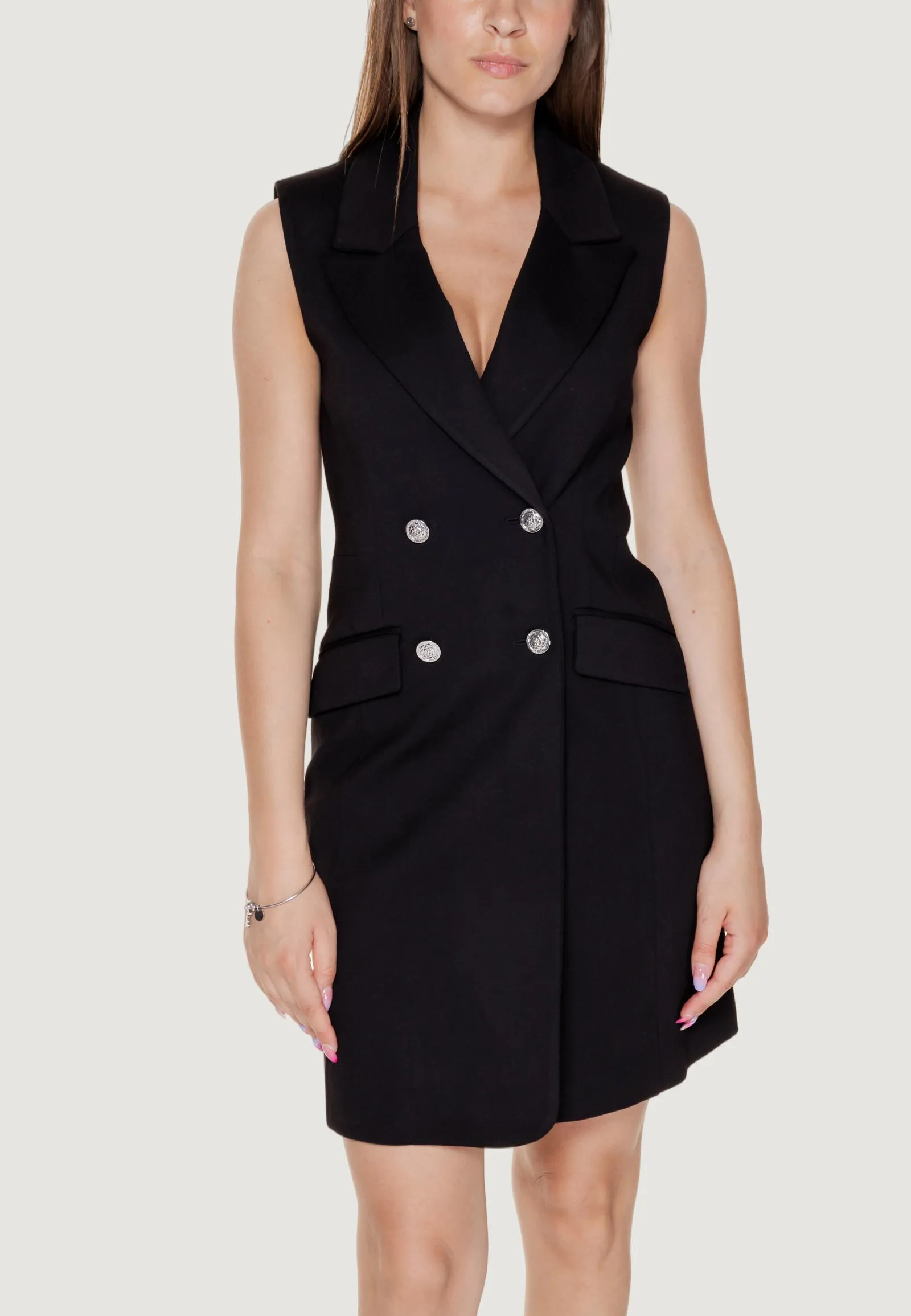 Vestito corto Guess SL DONATELLA Nero