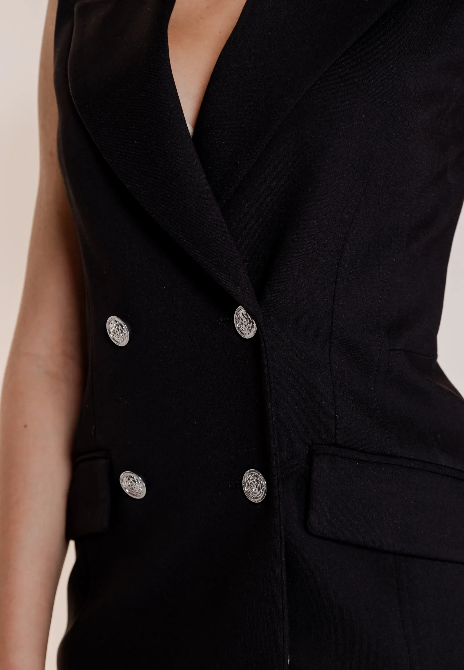 Vestito corto Guess SL DONATELLA Nero