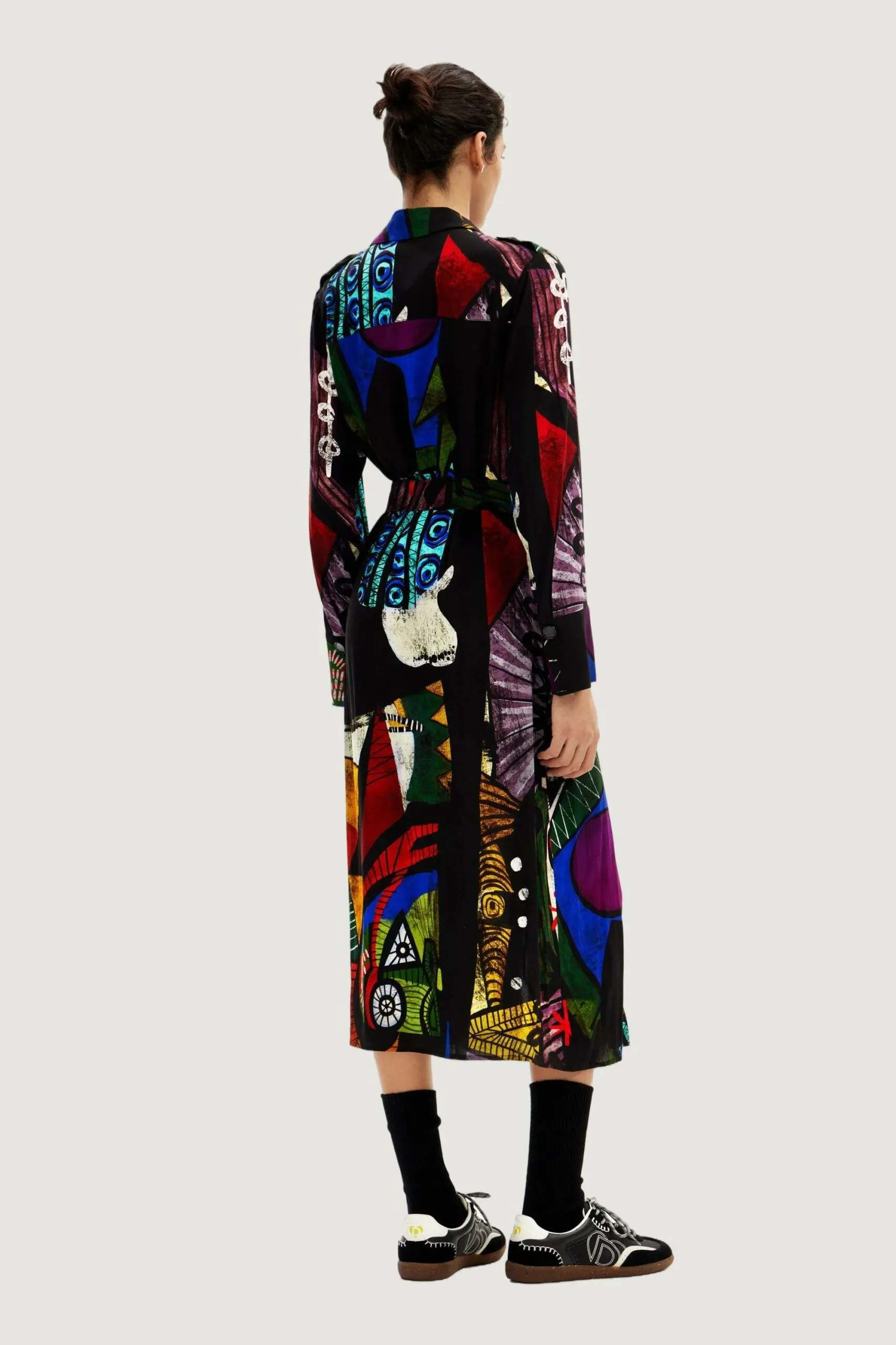 Vestito lungo Desigual DREAM LACROIX Nero