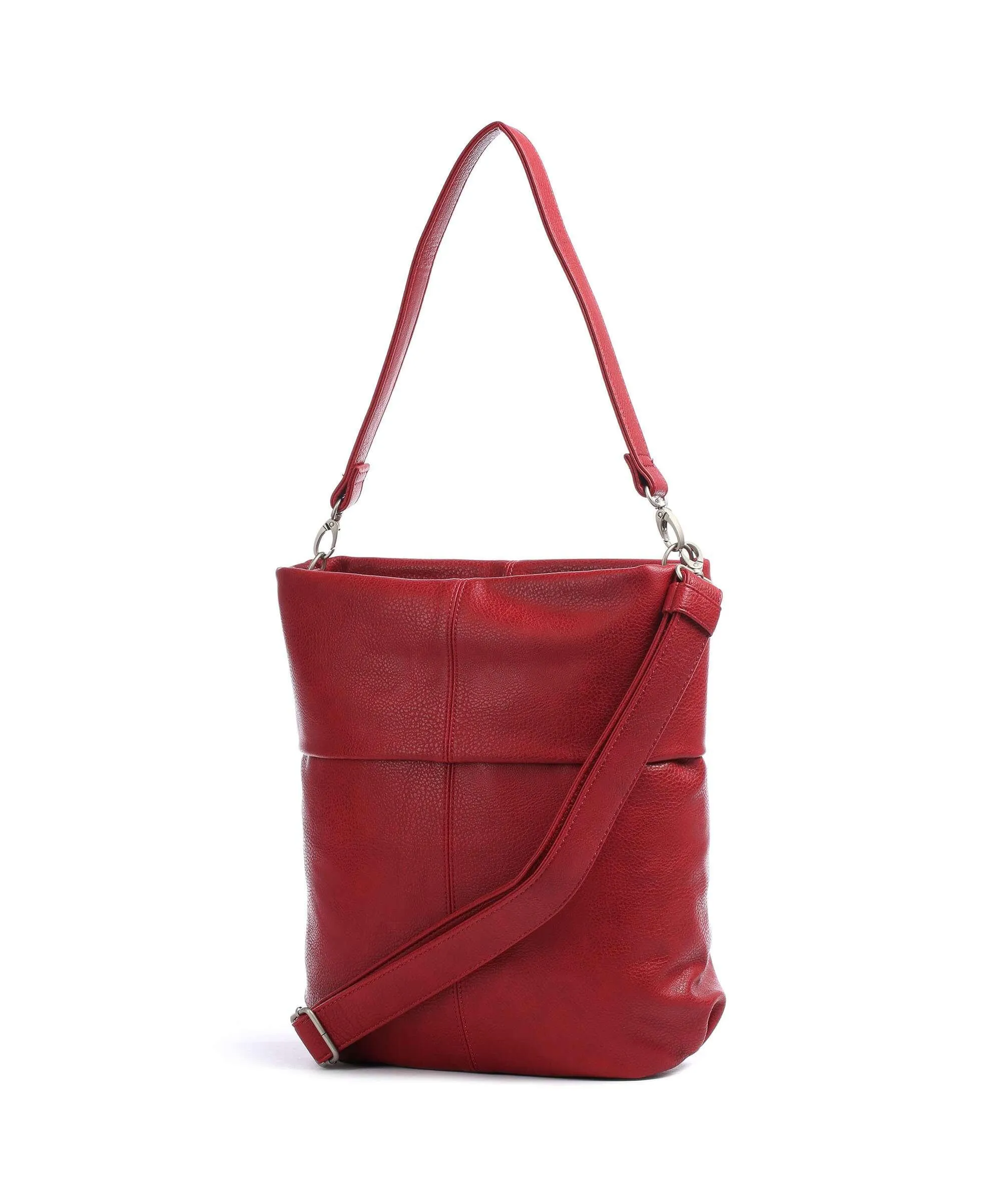  Zwei Mademoiselle.M M12 Borsa hobo pelle sintetica rosso scuro  