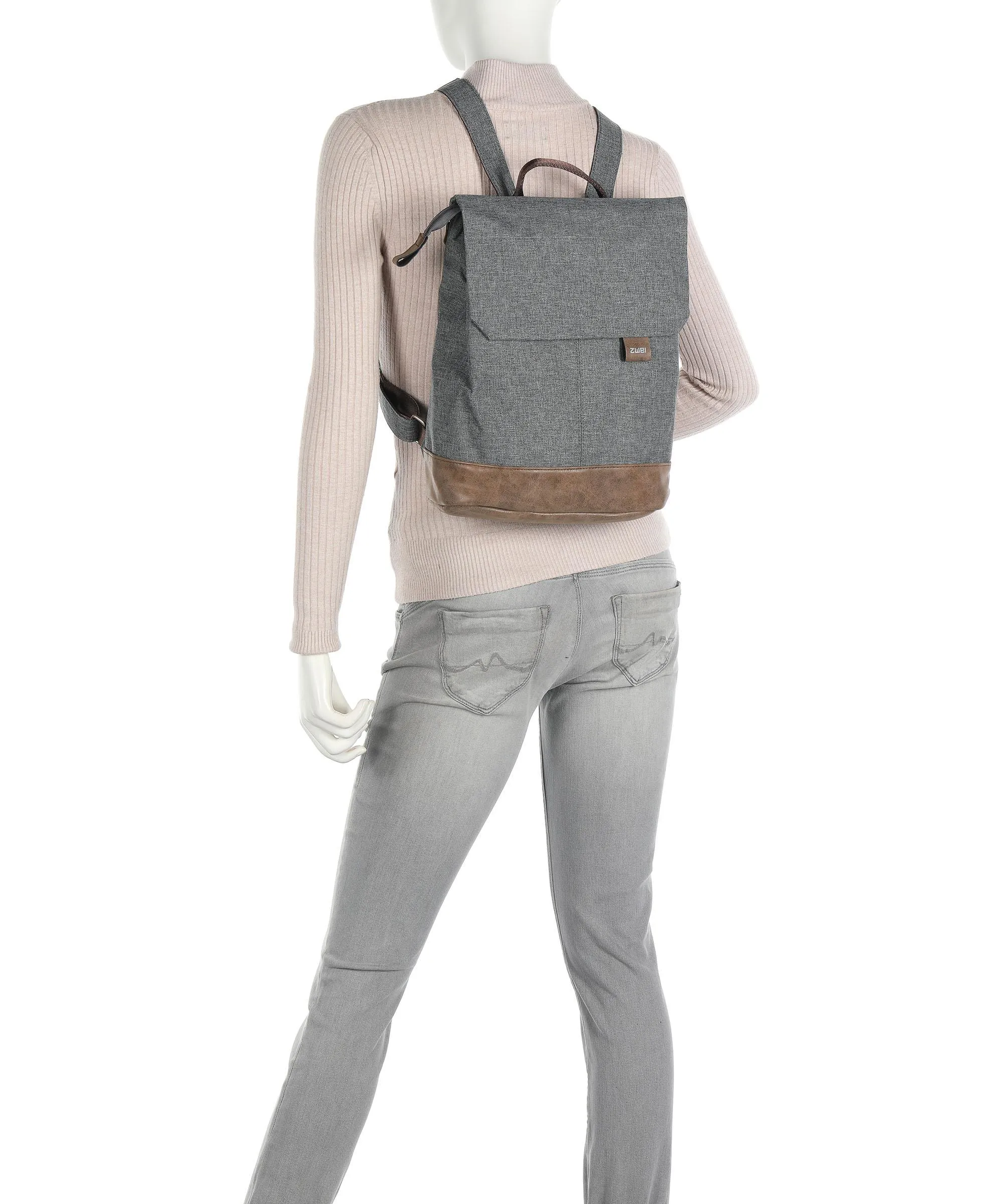 Zwei Olli Cycle OCR13 Borsa per portapacchi poliestere, pelle sintetica grigio  