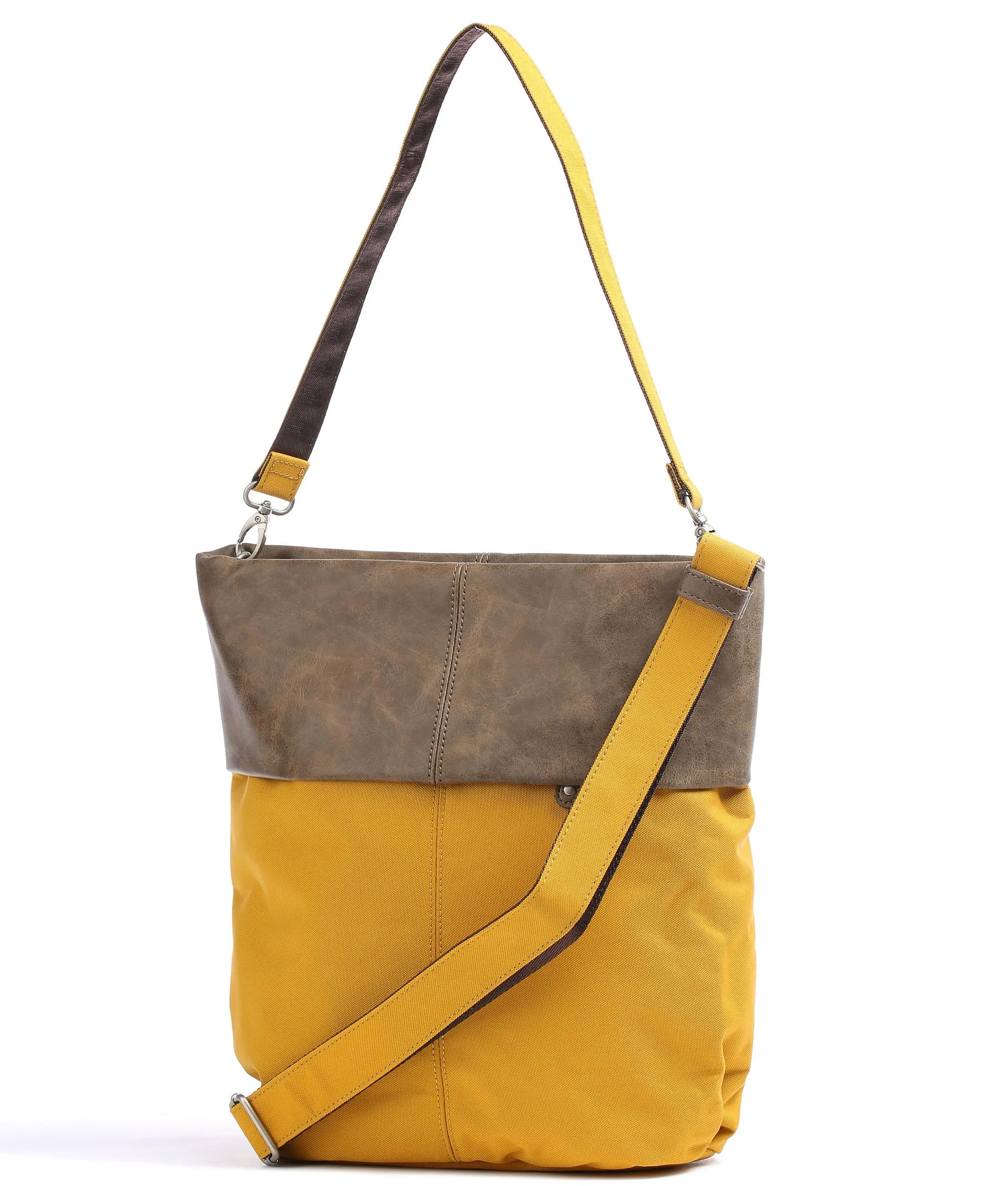  Zwei Olli OT12 Borsa hobo poliestere, pelle sintetica giallo senape  