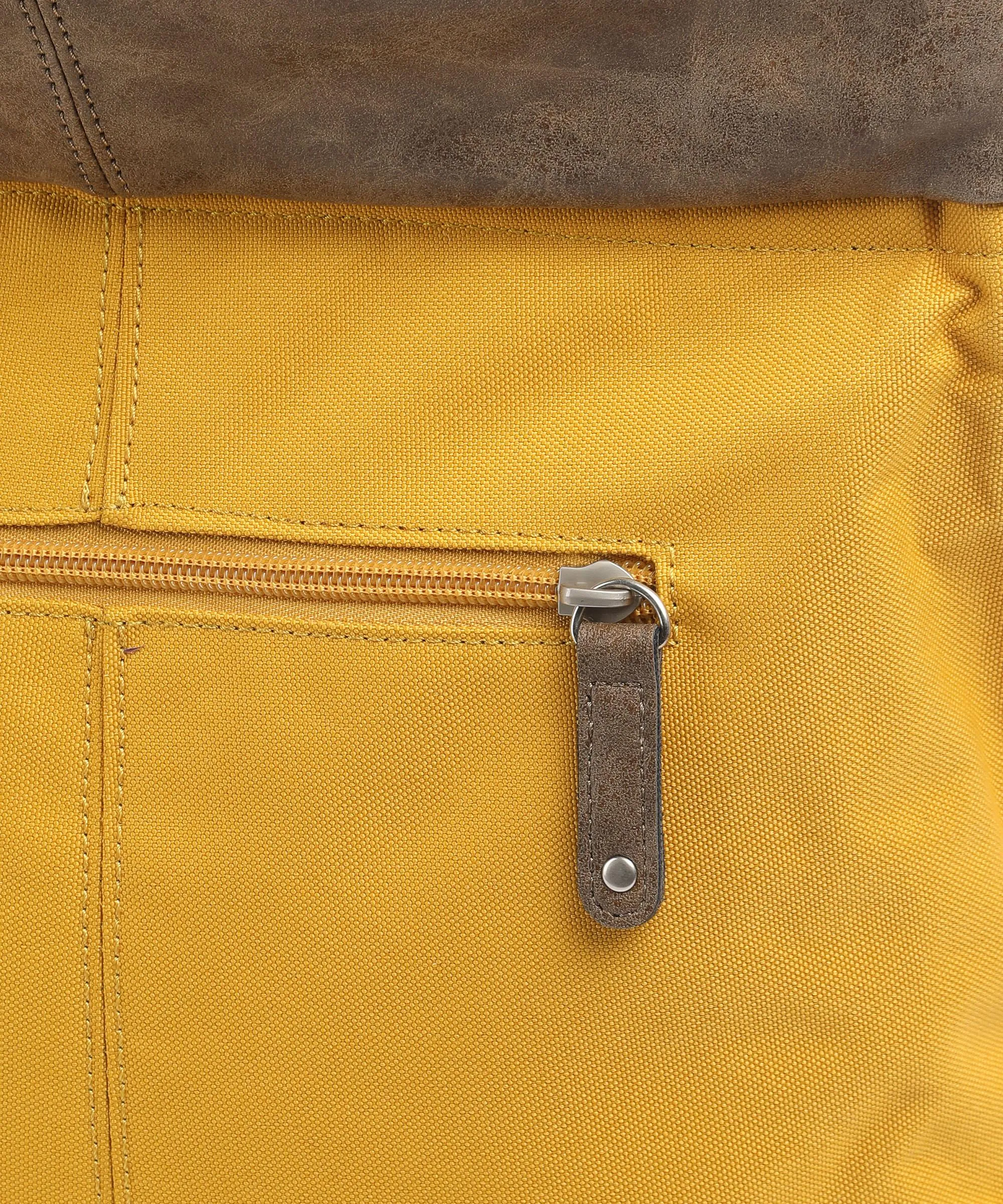  Zwei Olli OT12 Borsa hobo poliestere, pelle sintetica giallo senape  